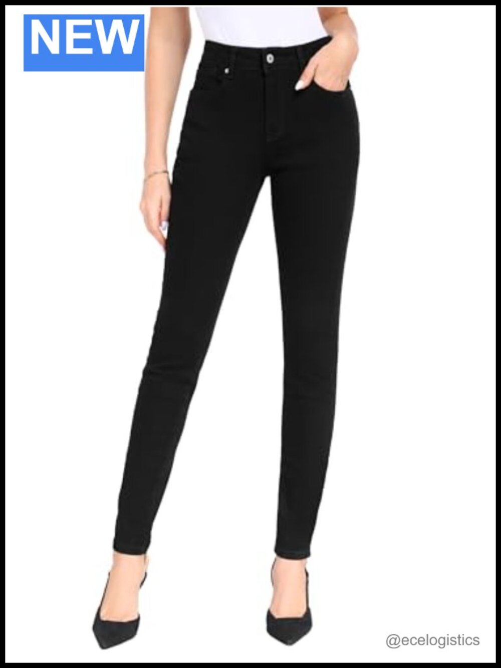 Tall Women's Skinny Jeans Mid-Rise Stretchy Slim Fit Denim Pants 32/34/36 Inseam